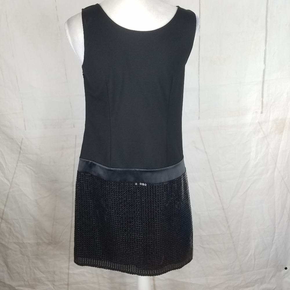 Ann Taylor Loft black sequined dress